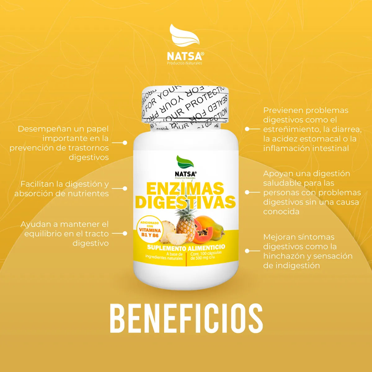 Enzimas Digestivas 100 capsulas